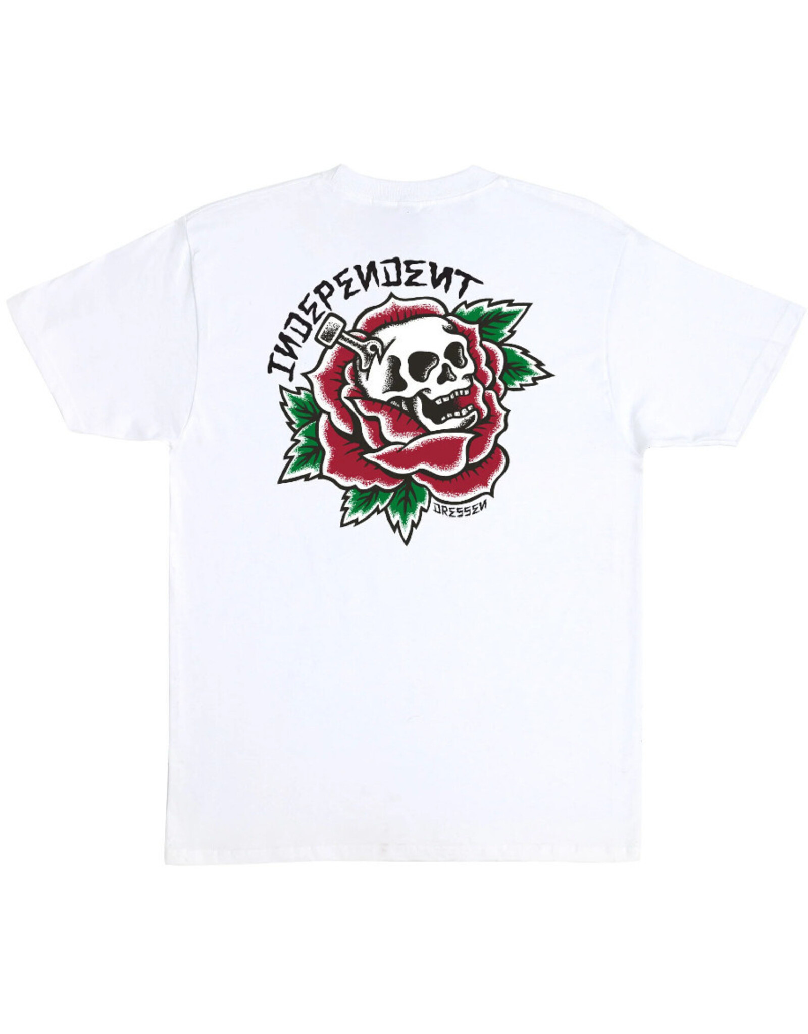 Independent Independent Tee Dressen Skull Rose Heavyweight S/S (White)