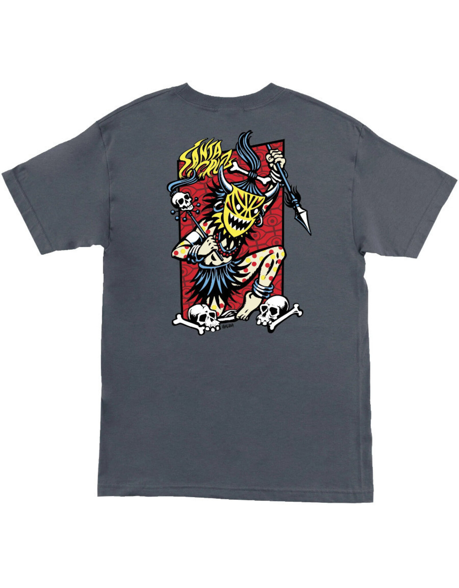 Santa Cruz Santa Cruz Tee Salba Voodoo Frame Heavyweight S/S (Charcoal)