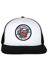 Independent Independent Hat Dressen Skull Rose Structured Snapback (White/Black)
