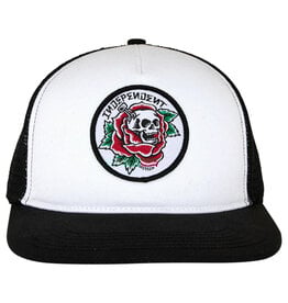 Independent Independent Hat Dressen Skull Rose Structured Snapback (White/Black)