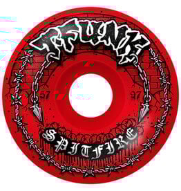 Spitfire Spitfire Wheels Formula Four T-Funk Raw Radial Full Red (57mm/97d)