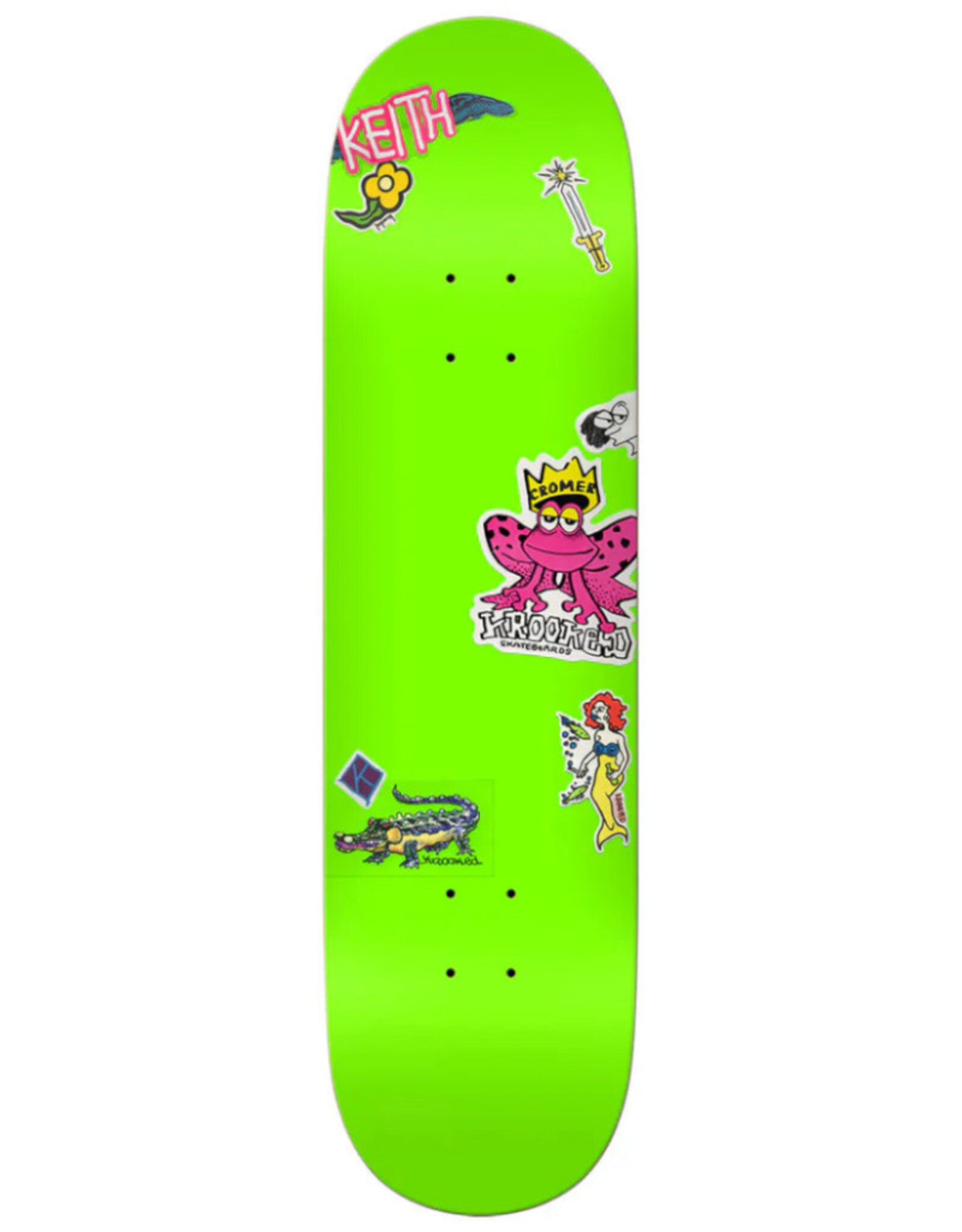 Krooked Krooked Deck Brad Cromer Neon Stickers (8.25)