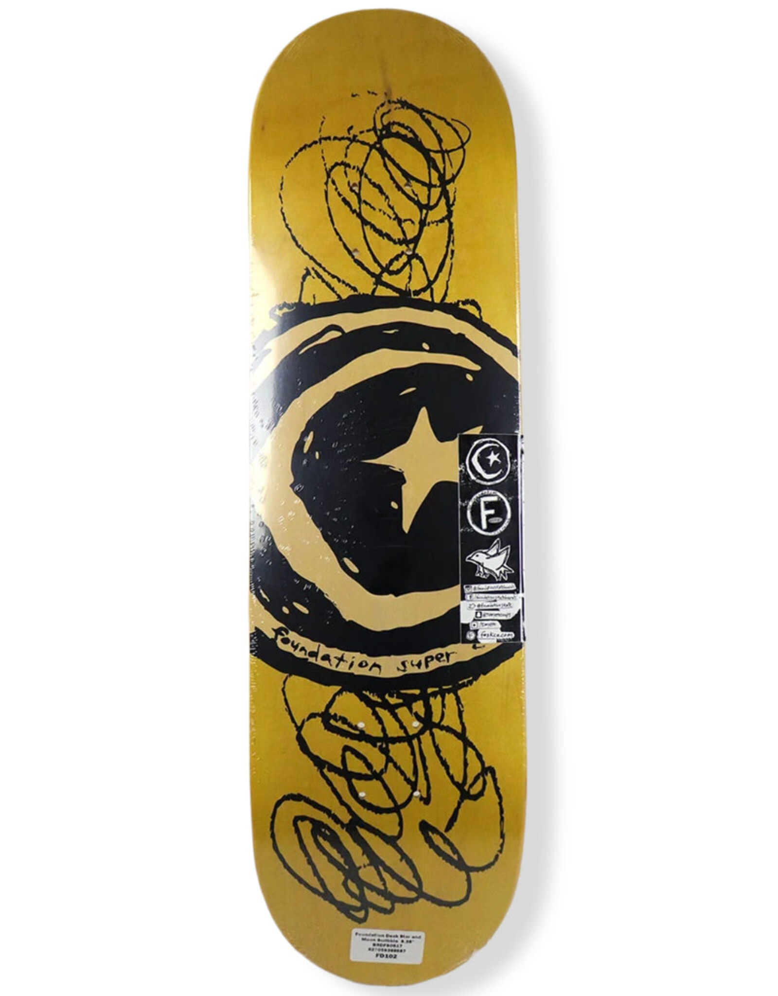 Foundation Foundation Deck Team Star And Moon Scribble (7.75)