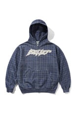 Butter Goods Butter Goods Hood Amplify Zip-Thru (Washed Navy Plaid)