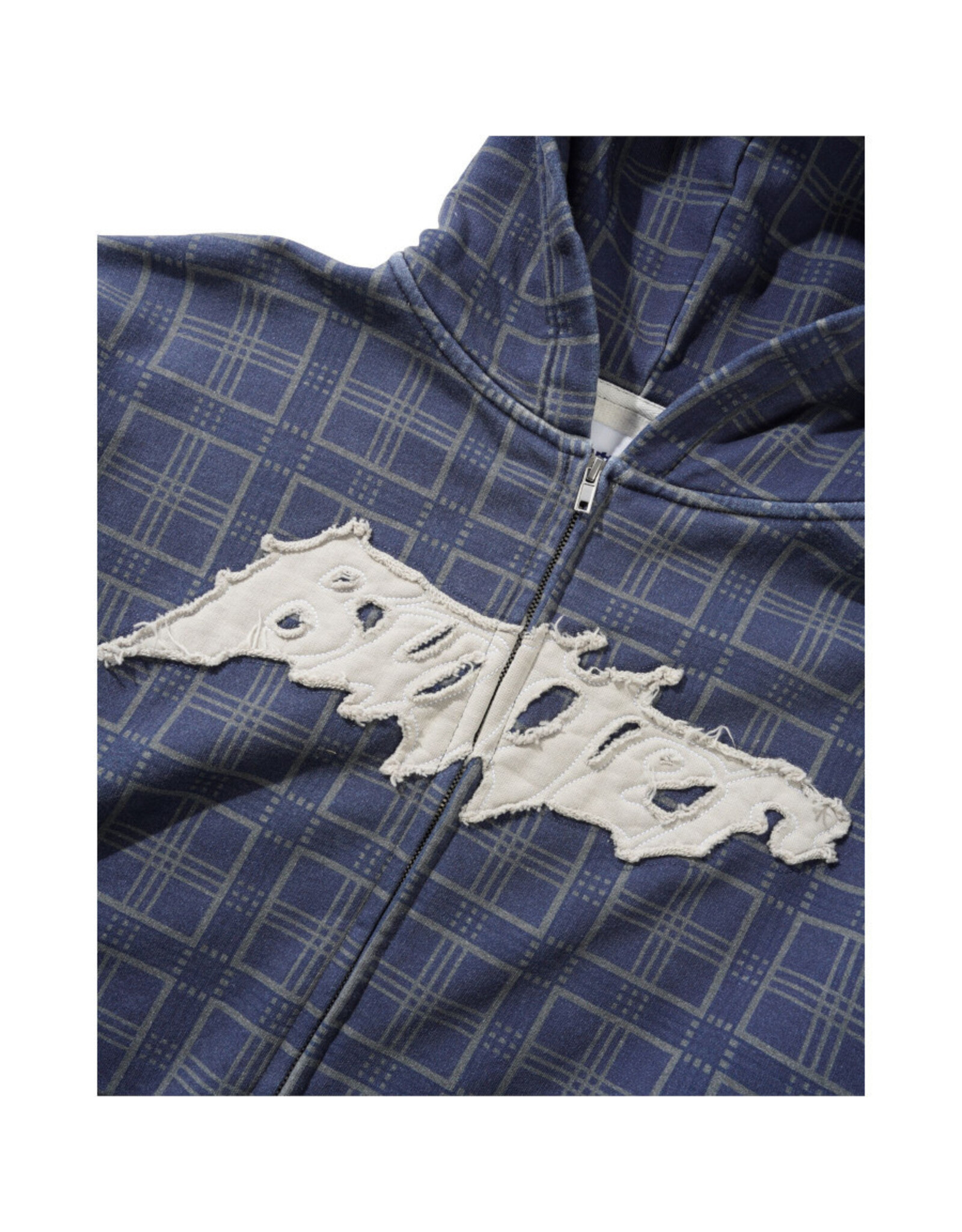 Butter Goods Butter Goods Hood Amplify Zip-Thru (Washed Navy Plaid)