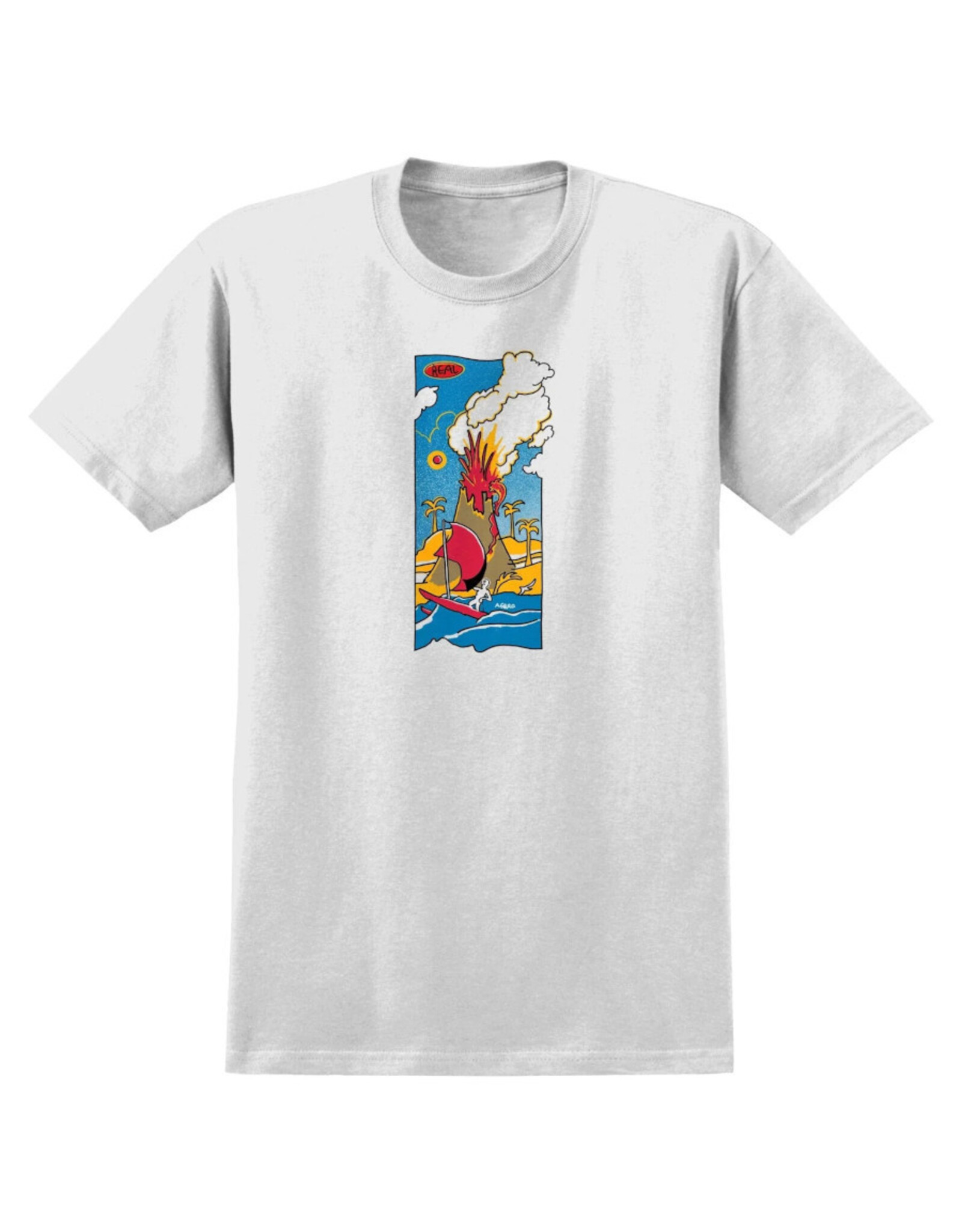 Real Real Tee Volcano S/S (White)