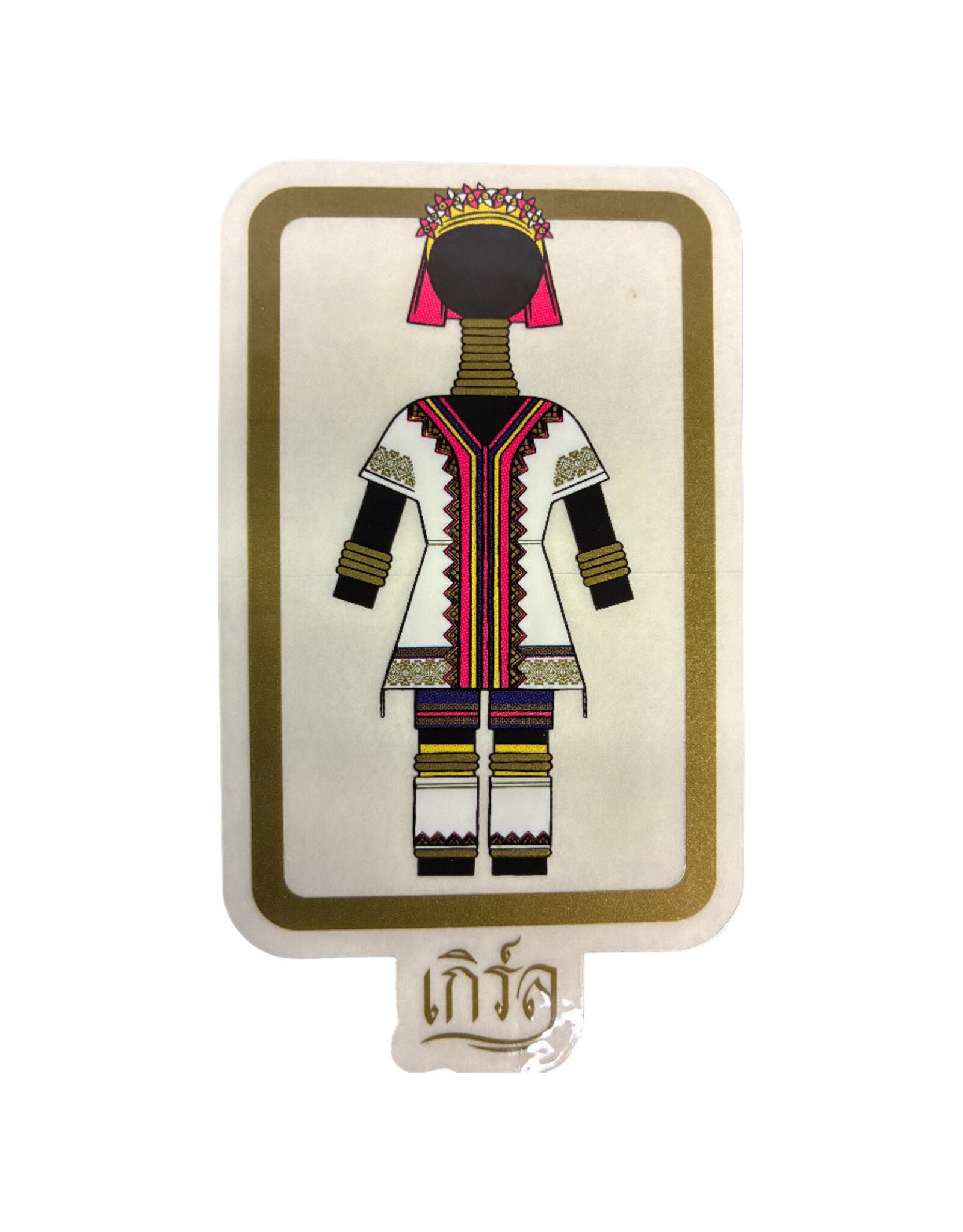 Girl Girl Sticker X Preduce Hill Tribe Girl