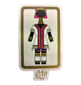 Girl Girl Sticker X Preduce Hill Tribe Girl