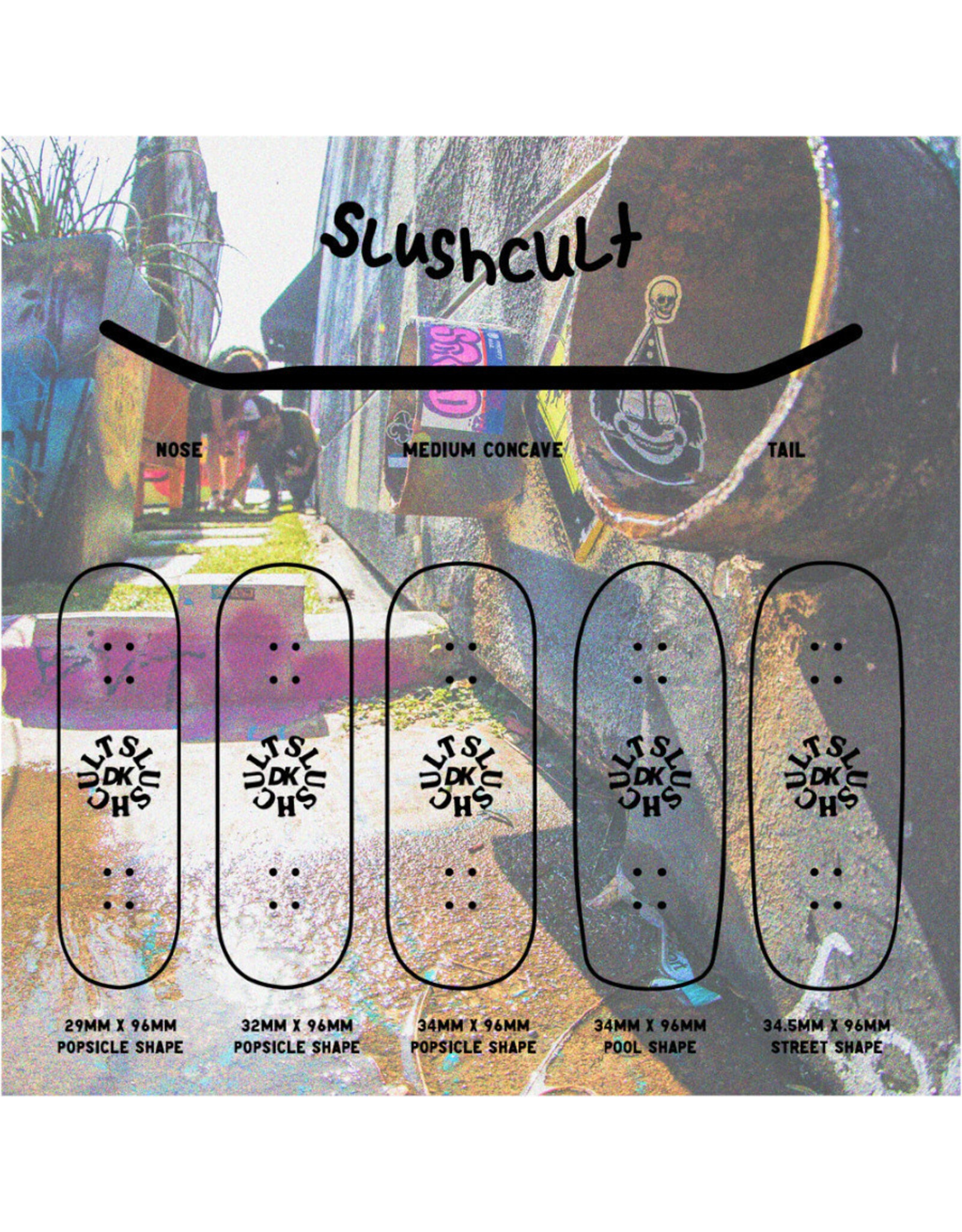 Slushcult Slushcult Deck Fingerboard Shop News 32mm (Green)