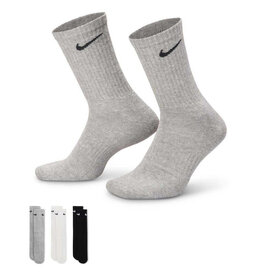 Nike SB Nike Socks Everyday Cushioned Crew Black/Grey/White Large (6-Pack)