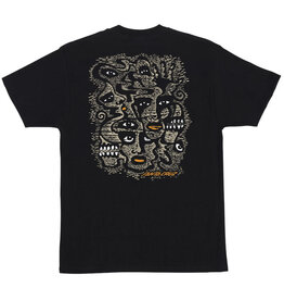 Santa Cruz Santa Cruz Tee Wood Cut Heavyweight S/S (Black)
