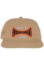 Independent Independent Hat Built To Grind Span Unstructured Snapback (Khaki)