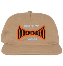 Independent Independent Hat Built To Grind Span Unstructured Snapback (Khaki)