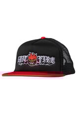 Spitfire Spitfire Hat Old E Drop Trucker Snapback (Black/Red)