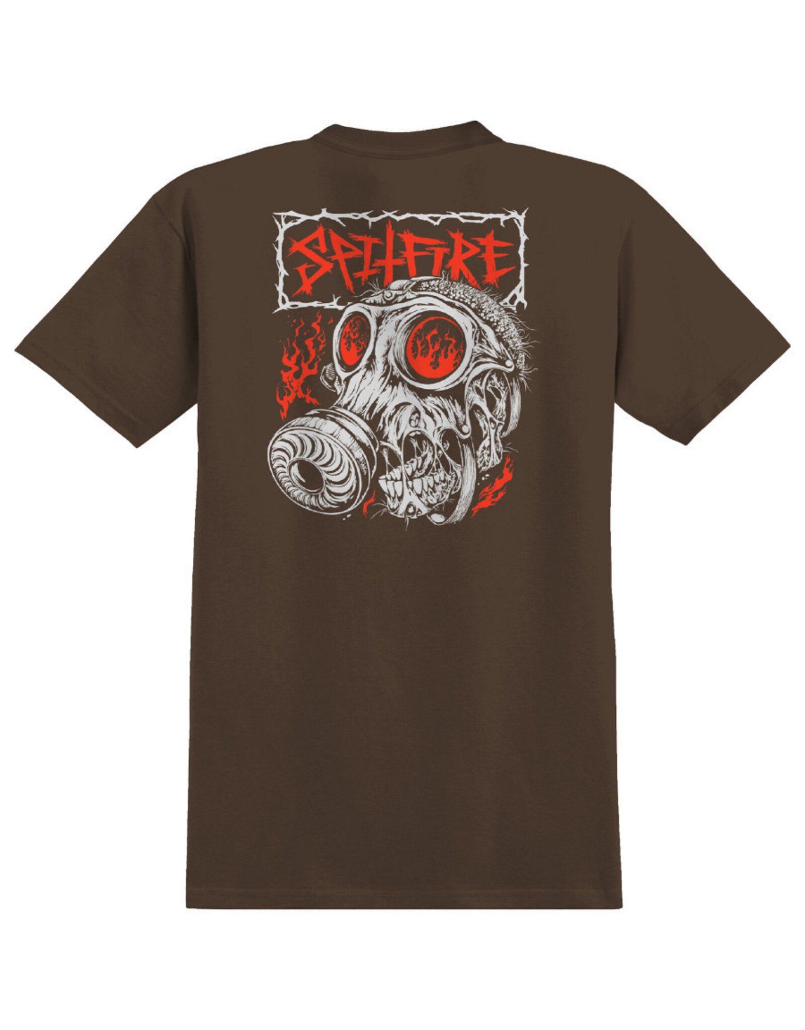 Spitfire Spitfire Tee Gas Mask S/S (Dark Chocolate/Multi)