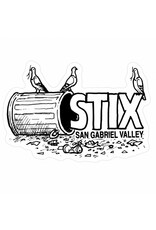 Stix SGV Stix SGV Sticker Todd Francis Trash Can 4" (White/Black)