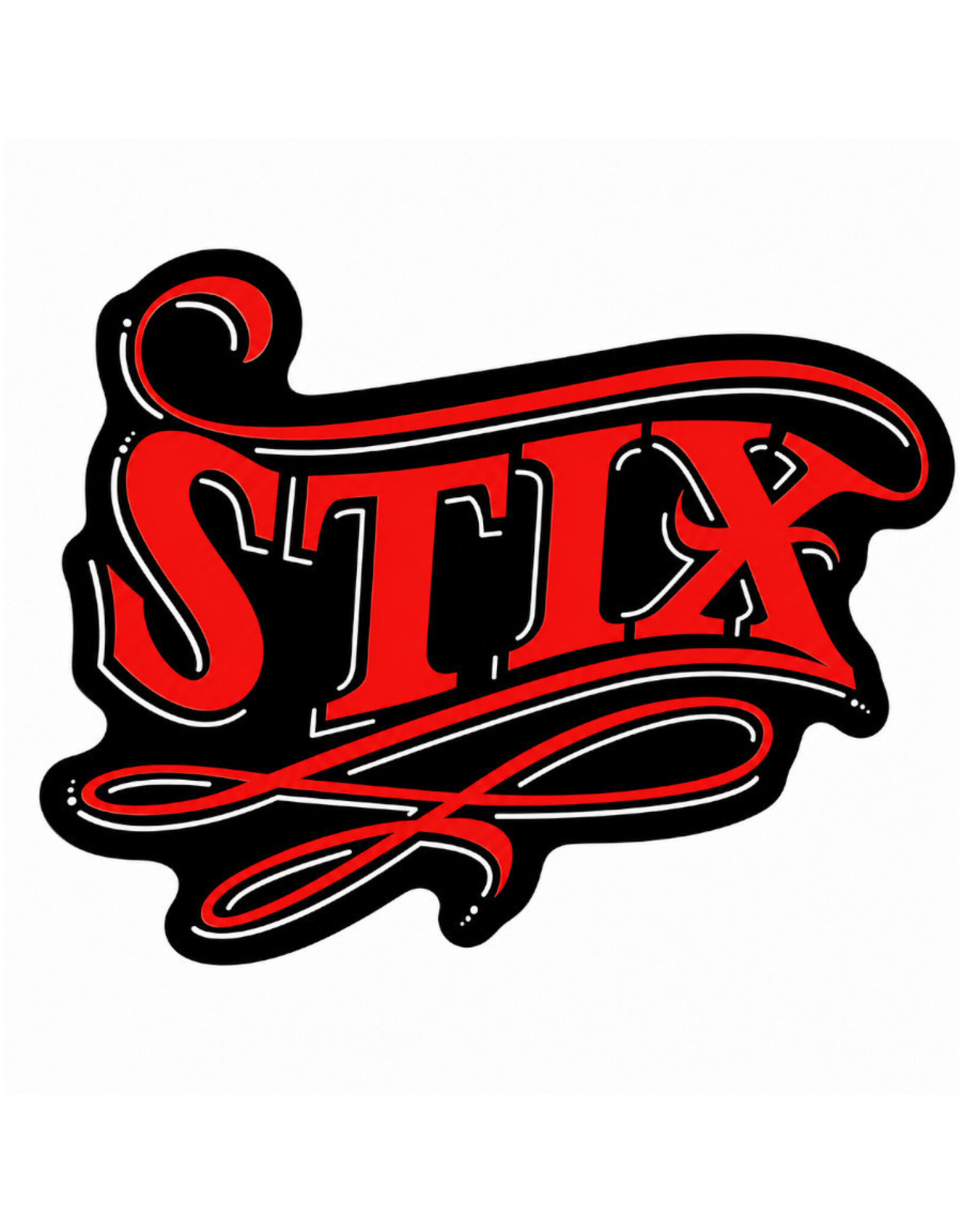 Stix SGV Stix SGV Sticker Vintage Sign 4" (Red/Black)