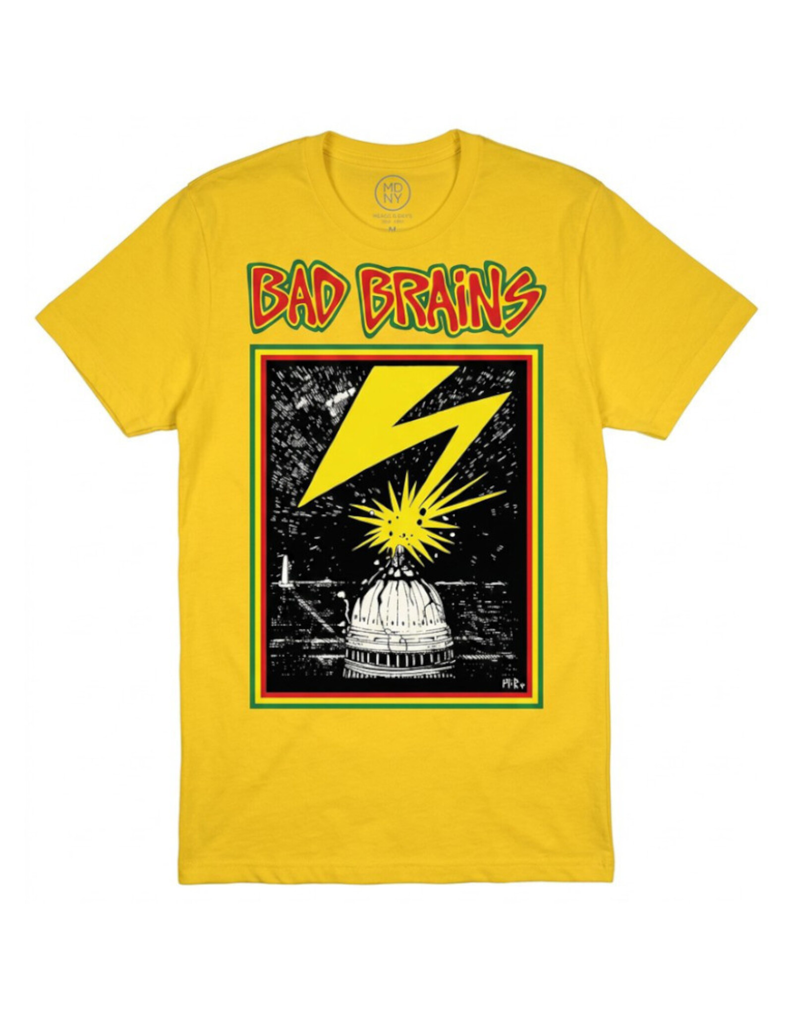 Star 500 Concert Series On Hollywood Tee Bad Brains Capitol S/S (Yellow)