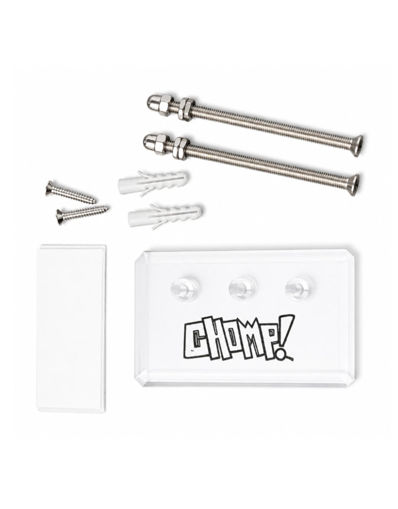 Chomp Chomp Skate Deck Wall Hanger (Clear)