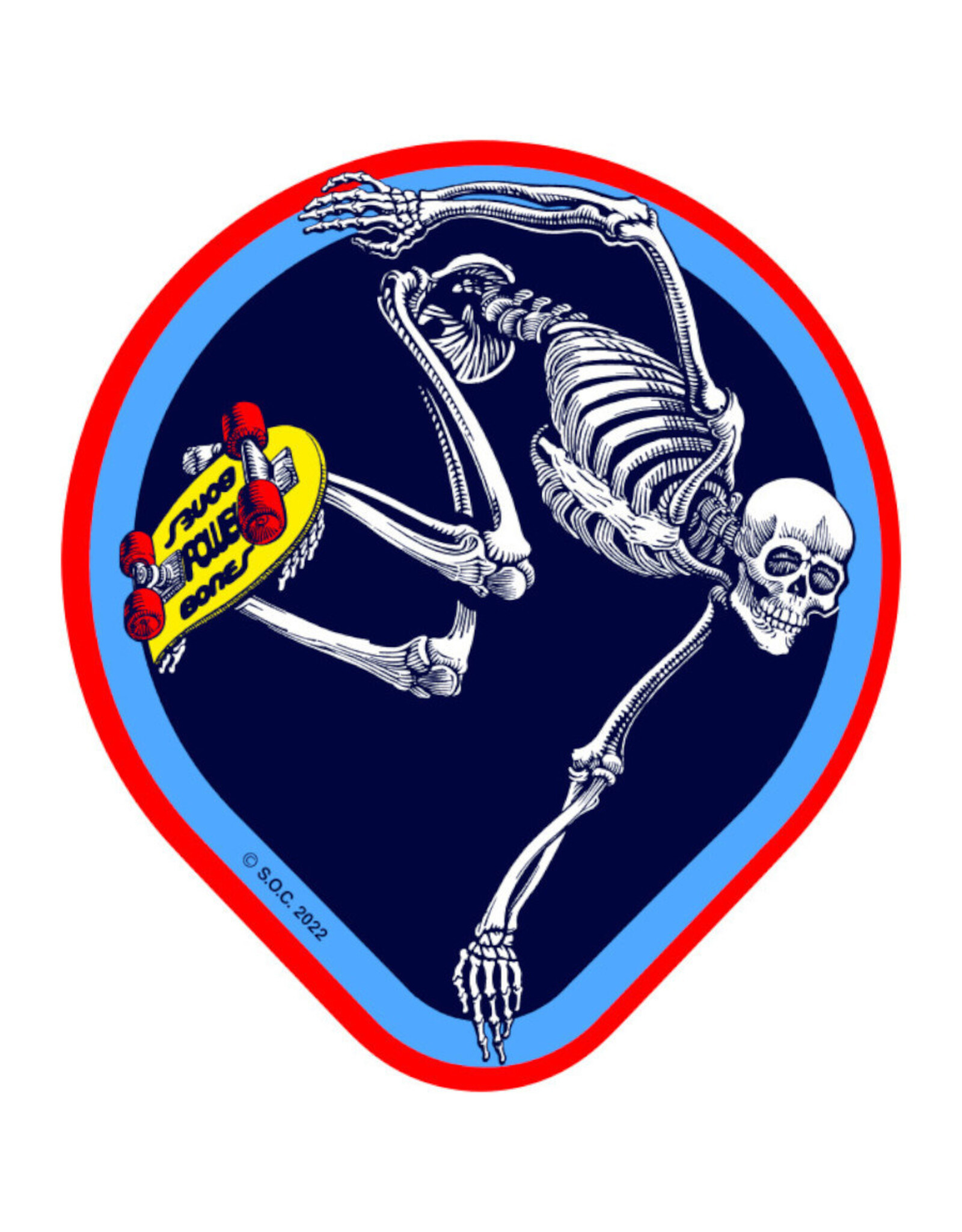 Powell Peralta Powell Peralta Sticker OG Skateboarding Skeleton (4.5 in)