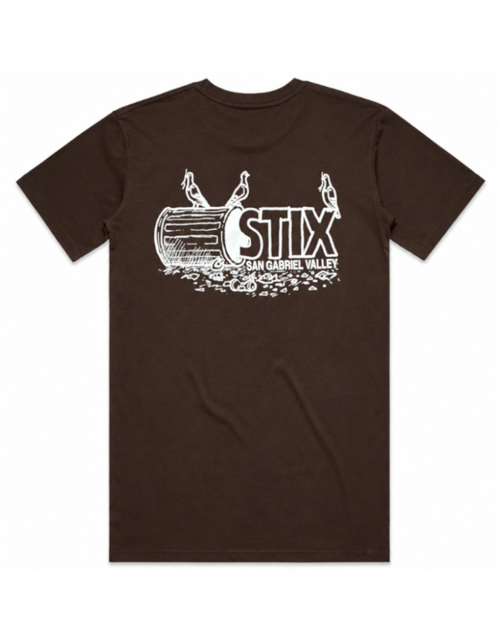 Stix SGV Stix SGV Tee Adult Francis Pigeons S/S (D. Chocolate)