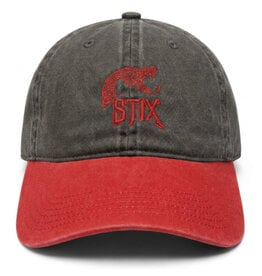 Stix SGV Stix SGV Hat New Hauk Snake Dad Strapback (Washed Black/Red/Red)