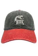 Stix SGV Stix SGV Hat New Hauk Snake Dad Strapback (Washed Black/Red/Bone)