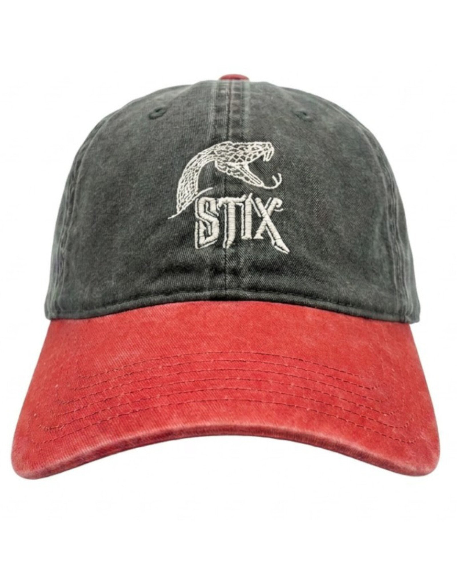 Stix SGV Stix SGV Hat New Hauk Snake Dad Strapback (Washed Black/Red/Bone)