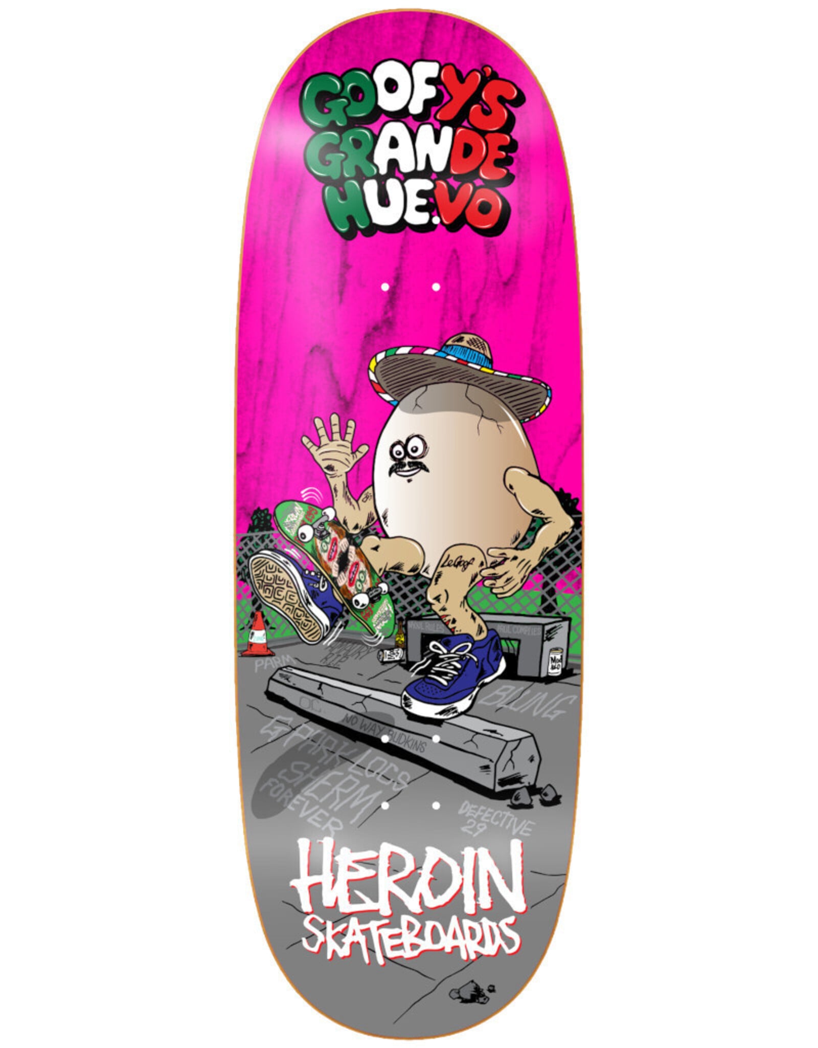 Heroin Heroin Deck David Alvarez Goofy's Grande Egg (10.75)
