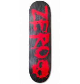 Zero Skateboards Zero Deck Team Blood Text Abe Curb Shape (8.75)