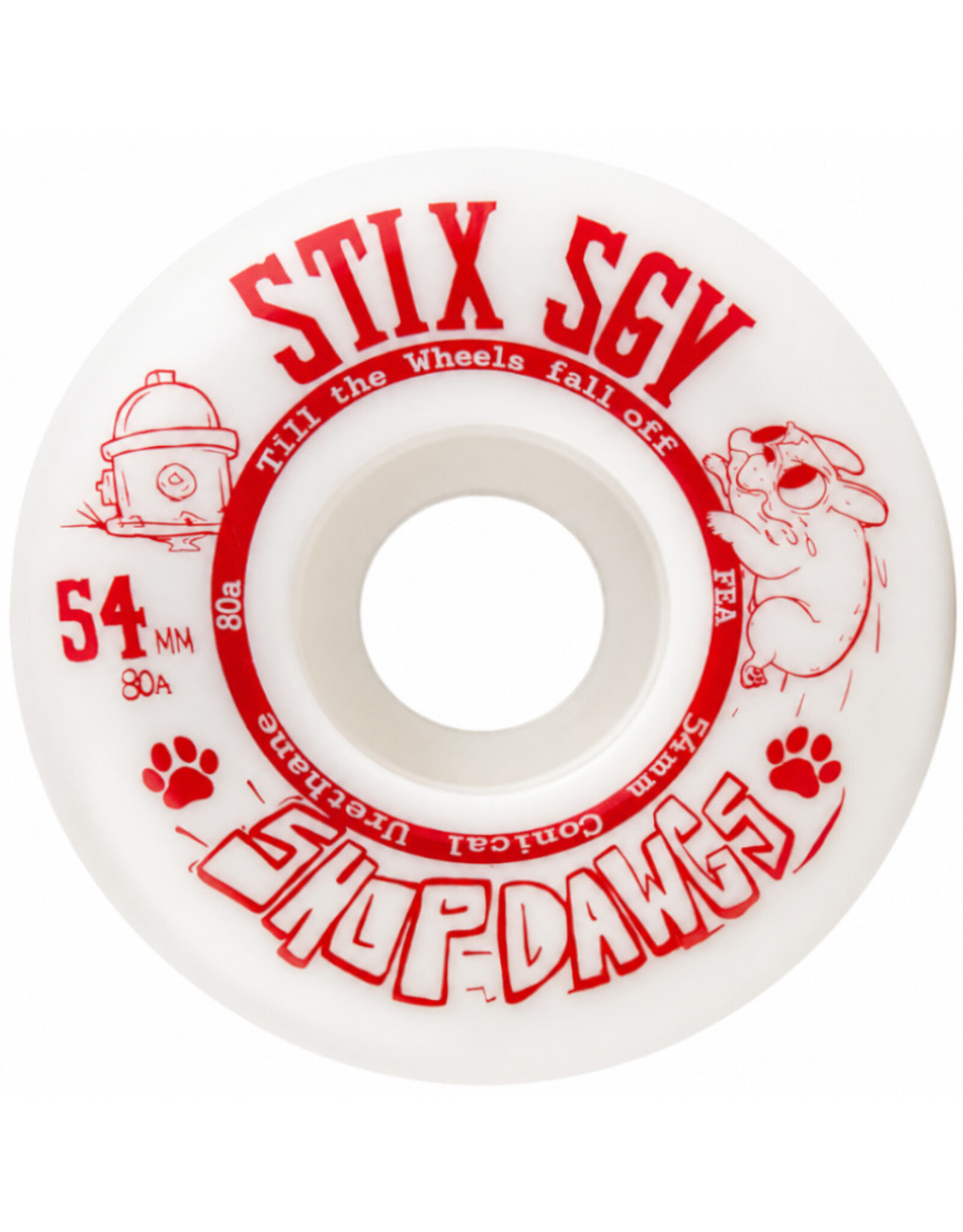Stix SGV Stix SGV Wheels Shop Dawgs Conical White (54mm/80a)