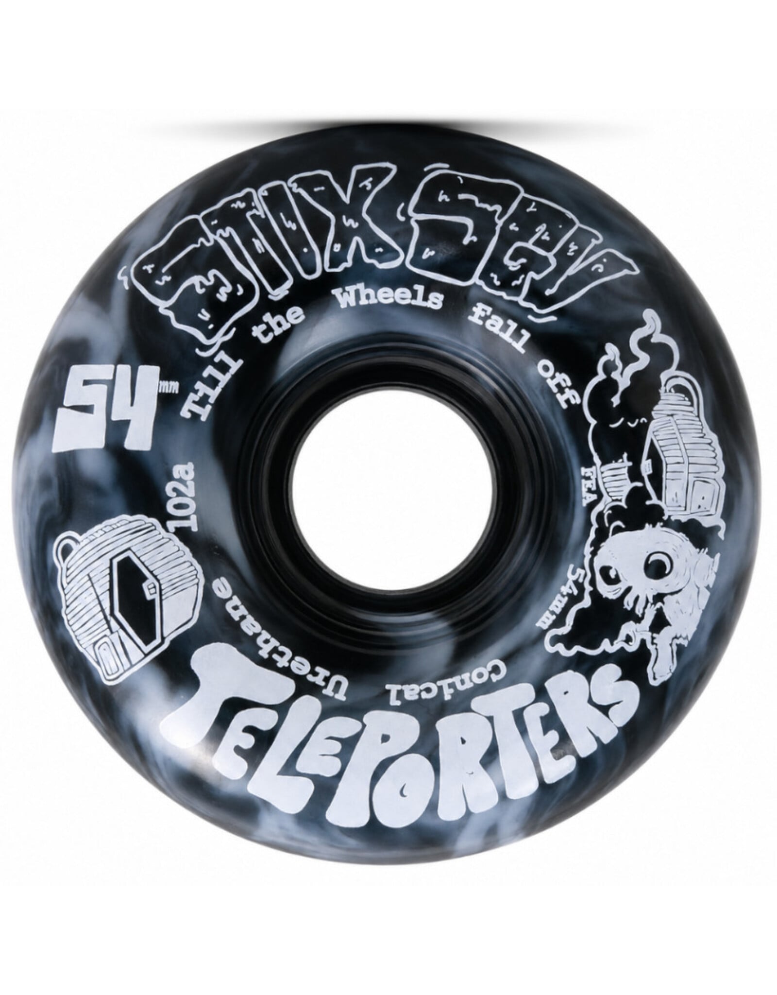Stix SGV Stix SGV Wheels Teleporters Conical White Swirl (54mm/102a)