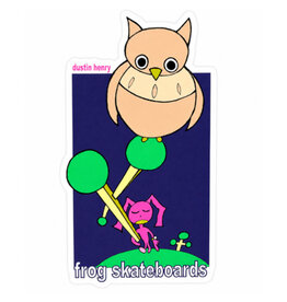 Frog Frog Sticker Owl