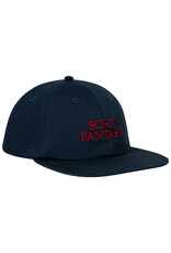 Sci-Fi Fantasy Sci-Fi Fantasy Hat Herringbone Logo 6 Panel Unstructured Snapback (Navy)