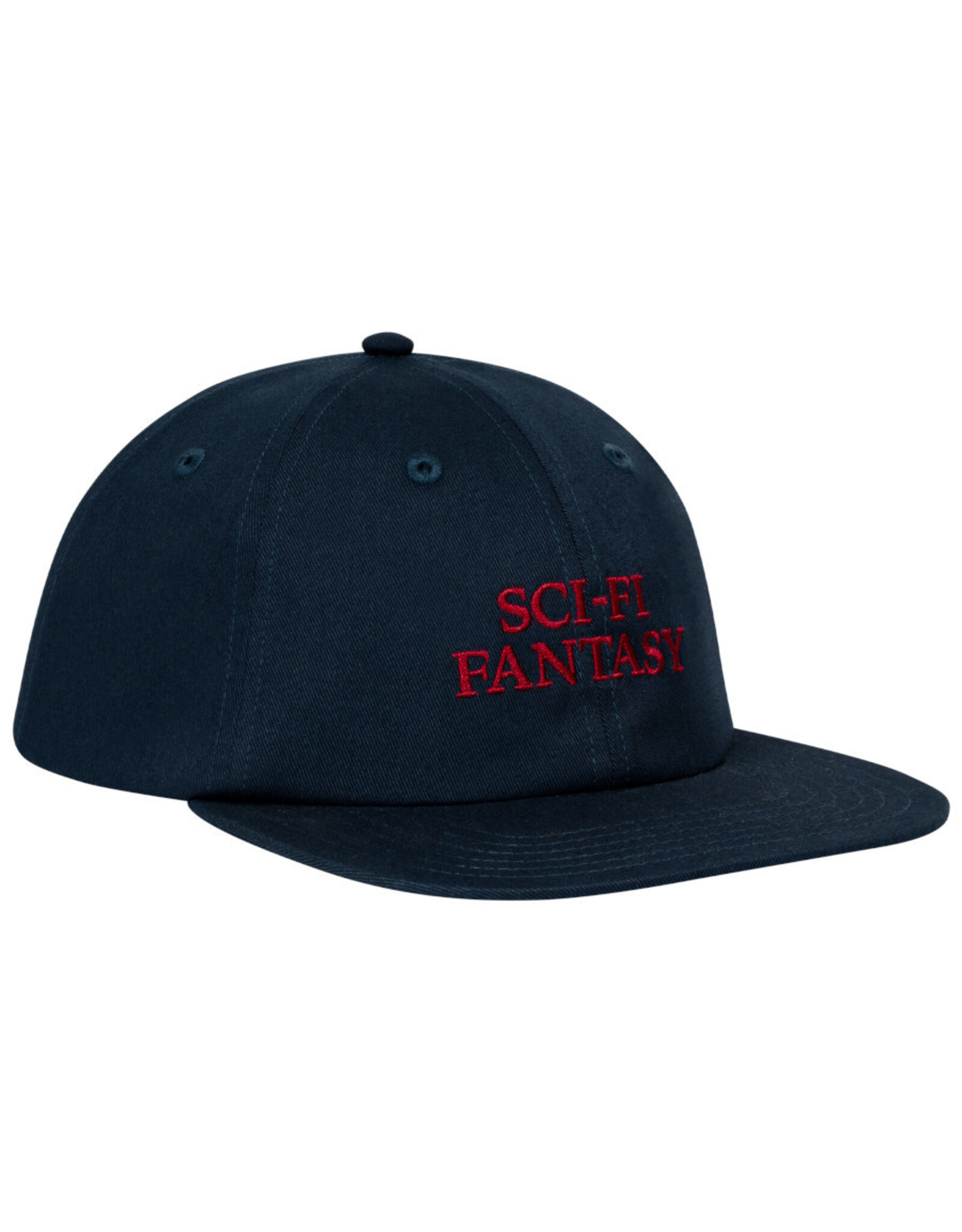 Sci-Fi Fantasy Sci-Fi Fantasy Hat Herringbone Logo 6 Panel Unstructured Snapback (Navy)