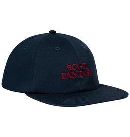 Sci-Fi Fantasy Sci-Fi Fantasy Hat Herringbone Logo 6 Panel Unstructured Snapback (Navy)
