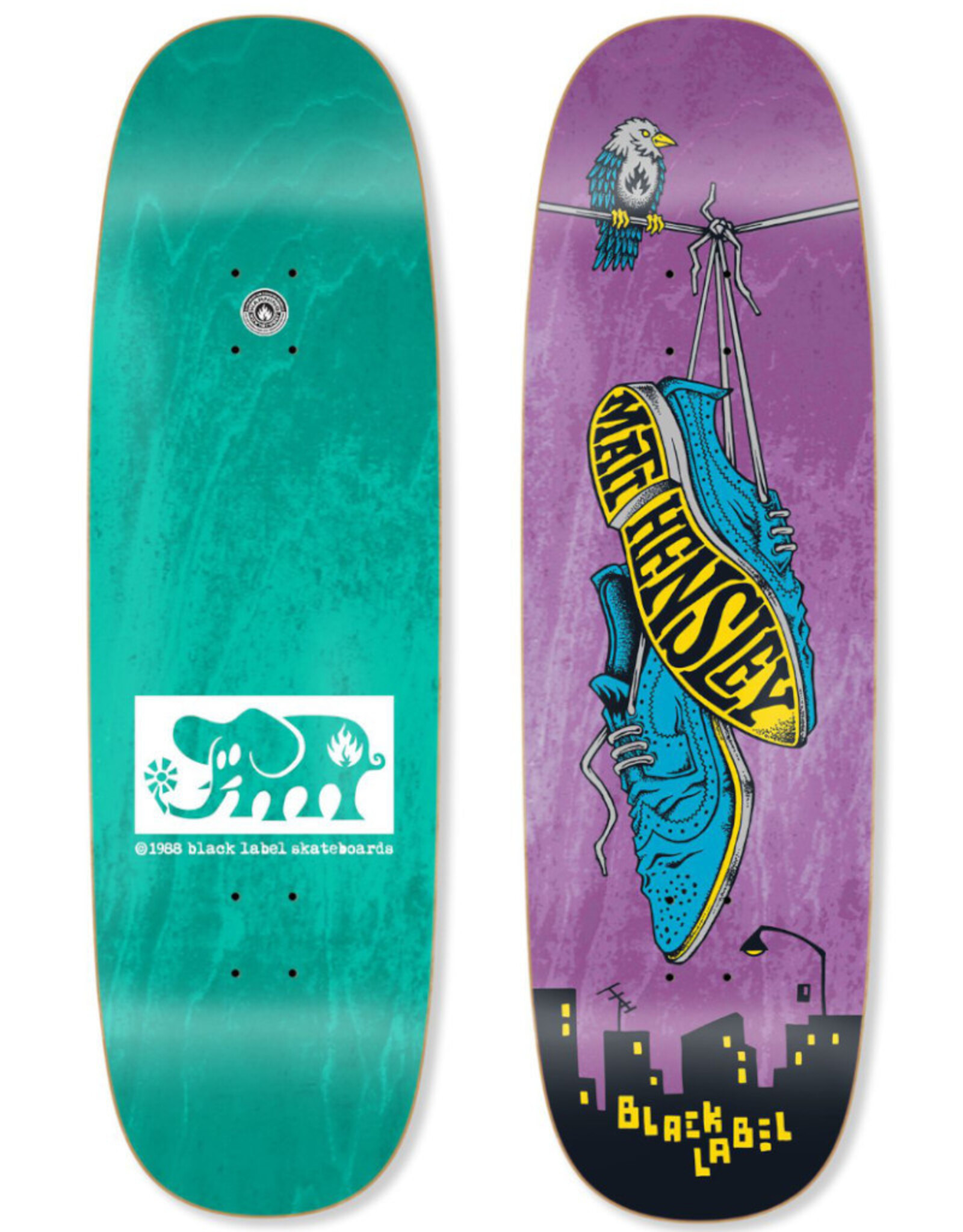 Black Label Black Label Deck Matt Hensley Wingtips Tugboat Shape (9.5)