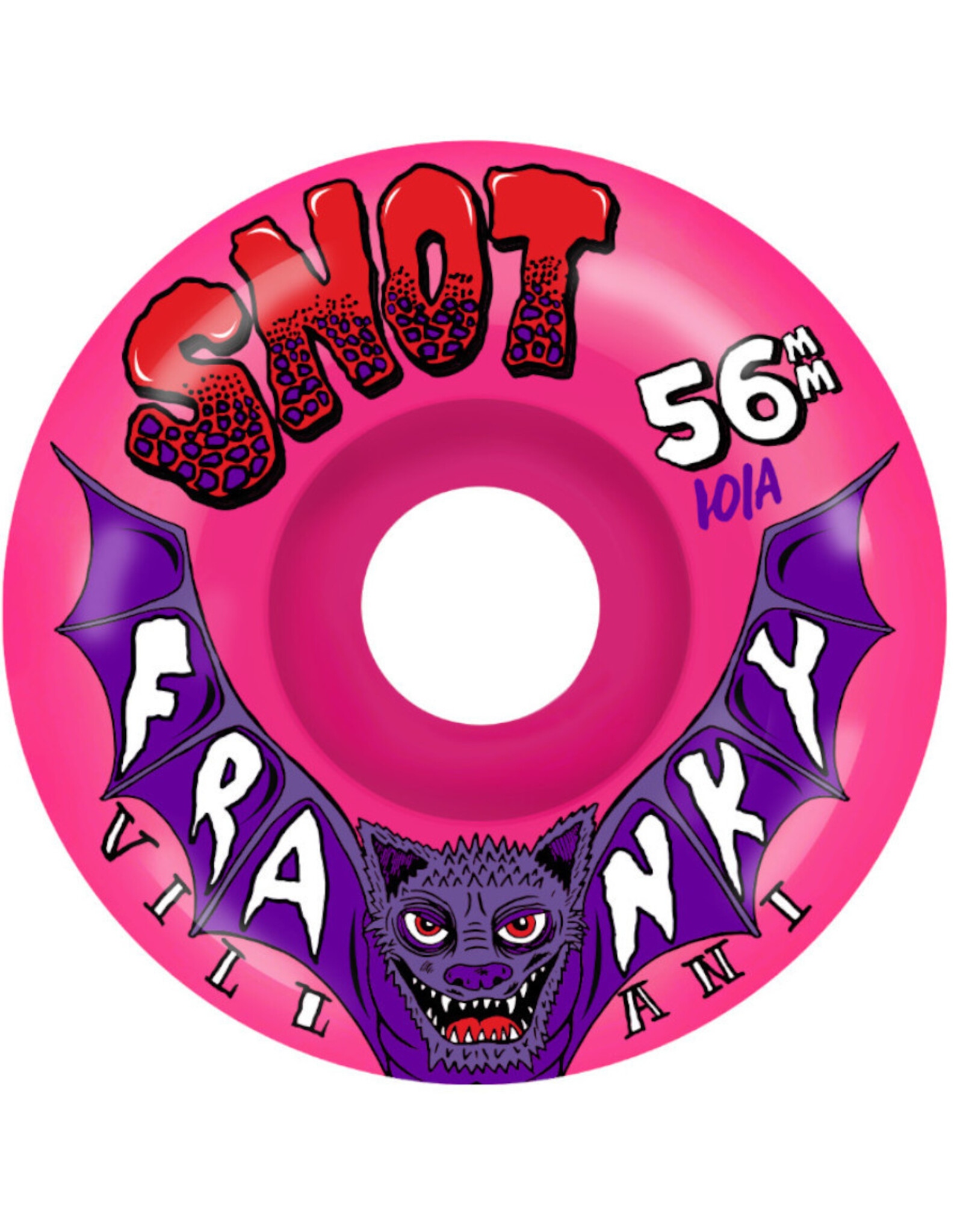 Snot Snot Wheels Franky Villani Bat Classic Neon Pink (56mm/101a)