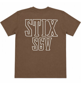 Stix SGV Stix SGV Tee Kids Outline S/S (Walnut/V. White)