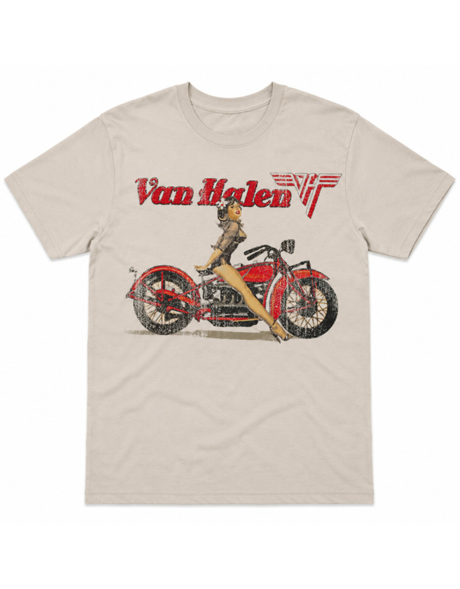 Star 500 Concert Series On Hollywood Tee Van Halen Biker S/S (Tan)
