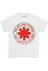 Star 500 Concert Series On Hollywood Tee Red Hot Chili Peppers Logo Distressed S/S (White)