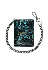 Loosey Loosey Wallet Chain Gang (Blue Snake Skin)