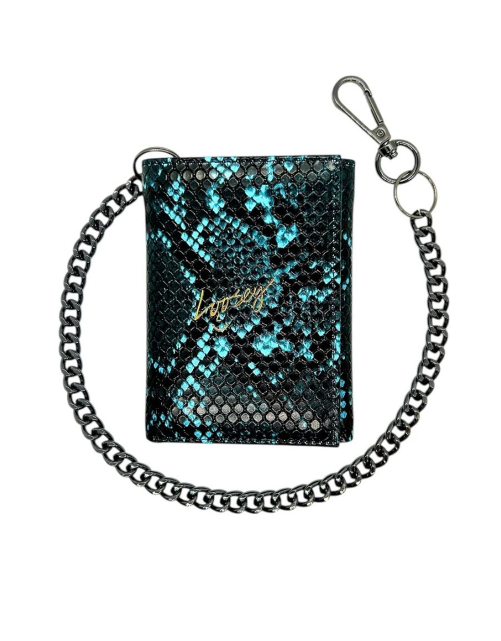 Loosey Loosey Wallet Chain Gang (Blue Snake Skin)