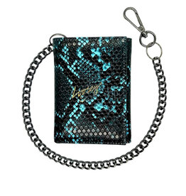 Loosey Loosey Wallet Chain Gang (Blue Snake Skin)