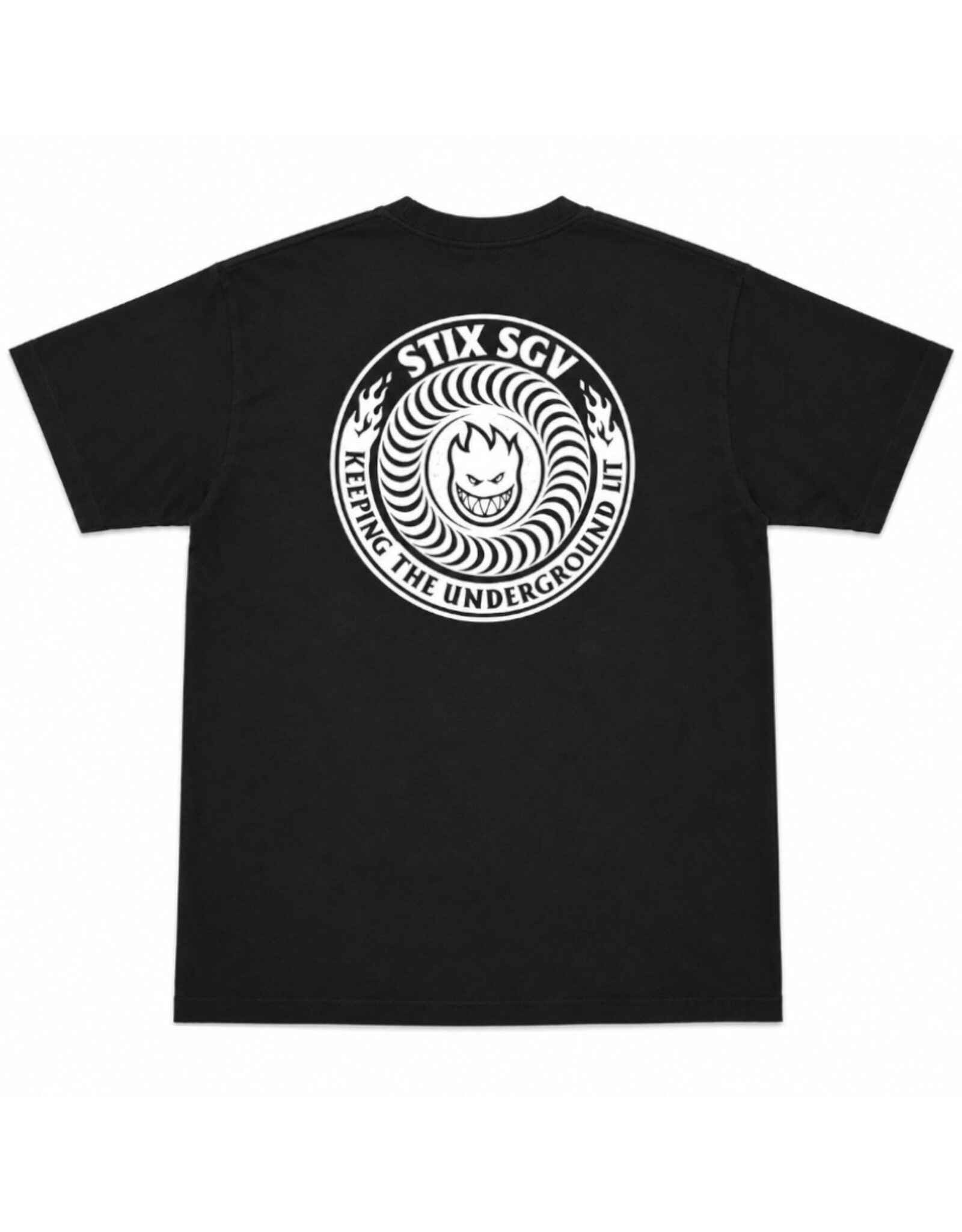 Spitfire Spitfire Tee X STIX SGV Lit S/S (Black)
