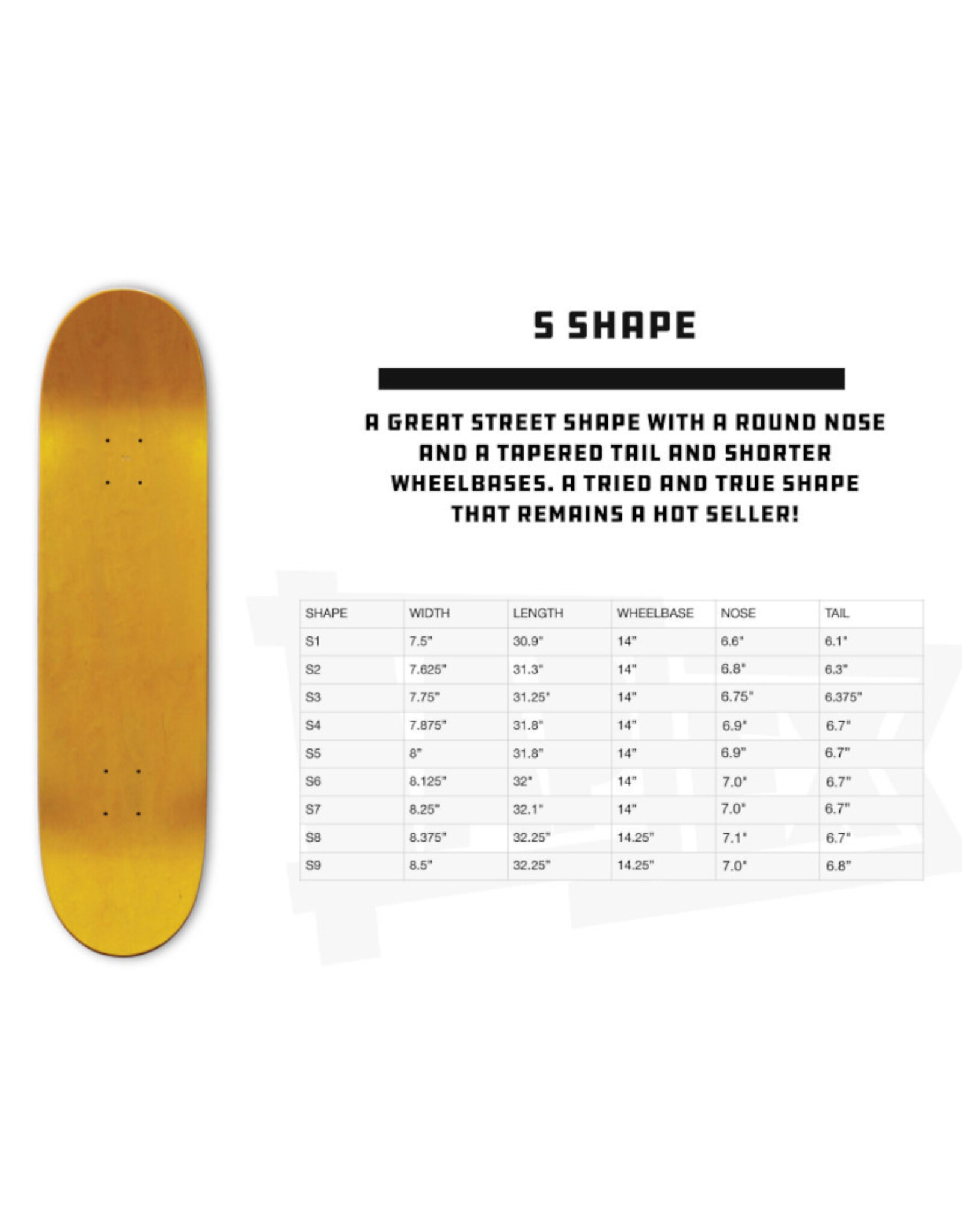 Stix SGV Stix SGV Deck Todd Francis Pigeons "S" Shape (White/Black)