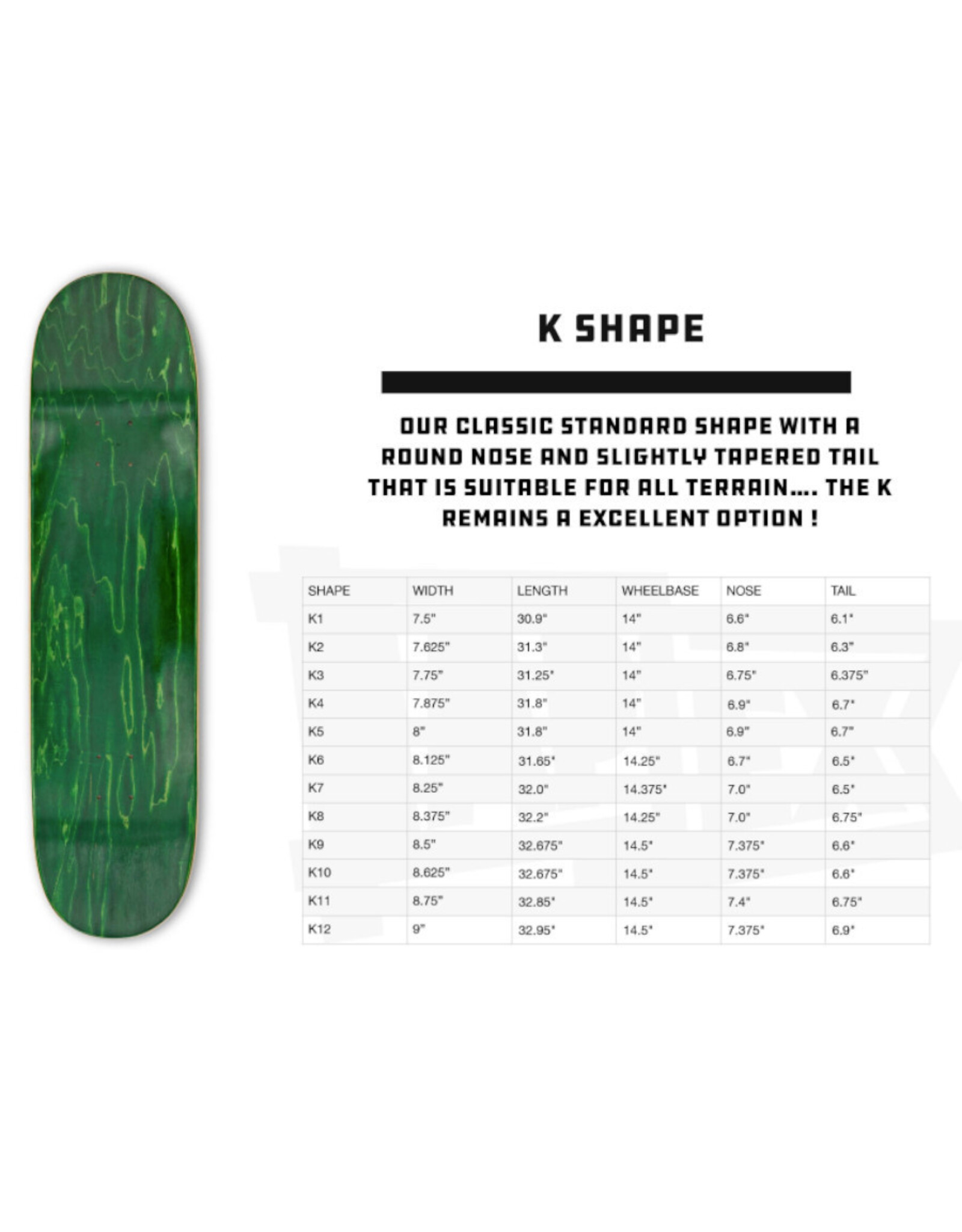 Stix SGV Stix SGV Deck Gabrielino "K" Shape (Yellow/Black)
