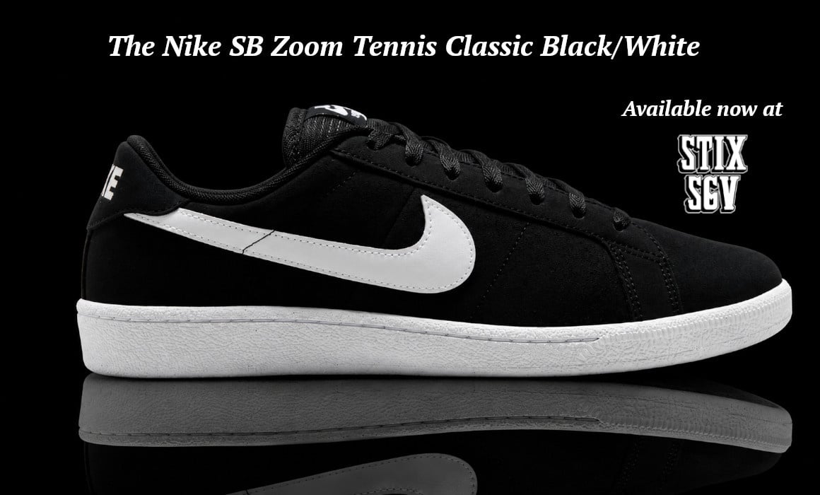 Nike Sb Zoom Tennis Classic Black/White