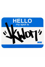 DGK DGK Sticker Jkwon