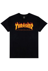 Thrasher Thrasher Tee Mens Flame Logo S/S (Black)